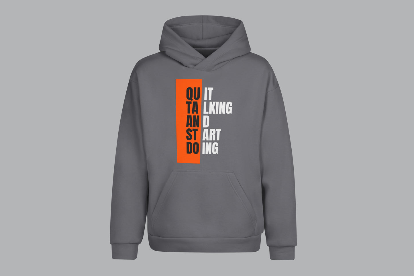 Quit Talking Printed Hoodie