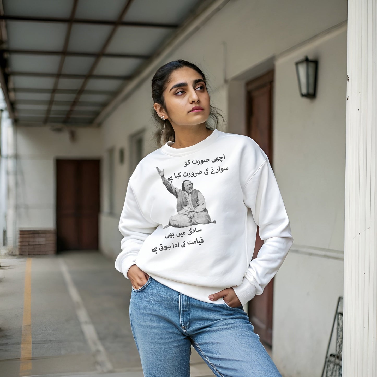 Nusrat Vibes Printed Sweatshirt