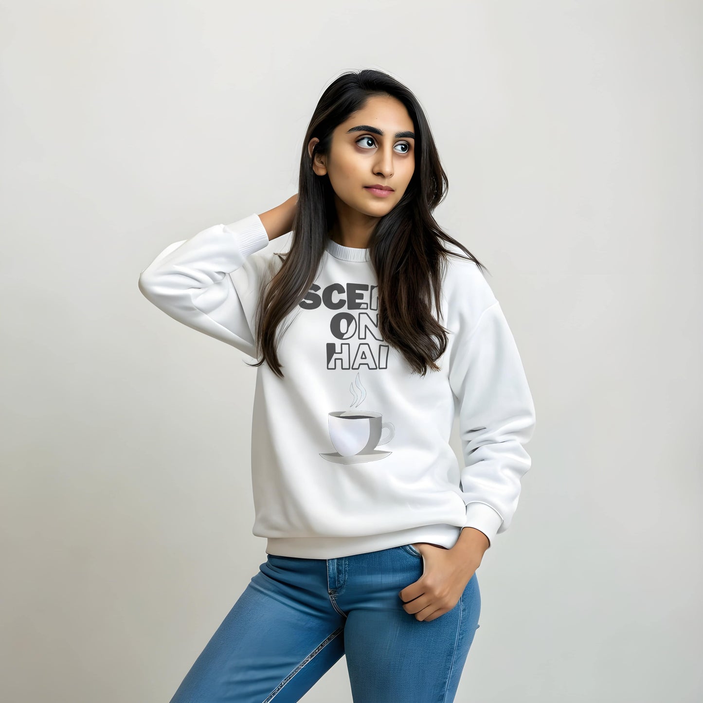 Scene On Hai Printed Sweatshirt